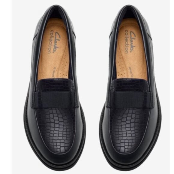 Clarks Collection Leather Loafers "Sharon Pace" - Size: 7.5 - NIB - Picture 2 of 16